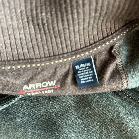 Arrow  USA 1851 quarter zip sweatshirt for men size XL - Picture 5 of 6